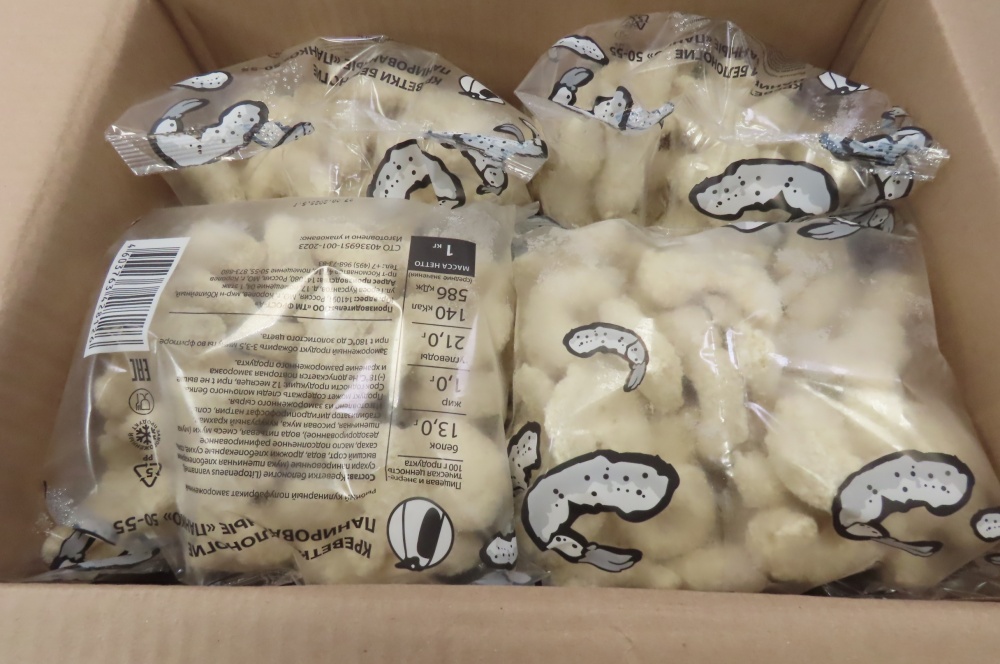 Креветка, 50/55, в панировке, с/м, 10x1кг, упак, зам, шт