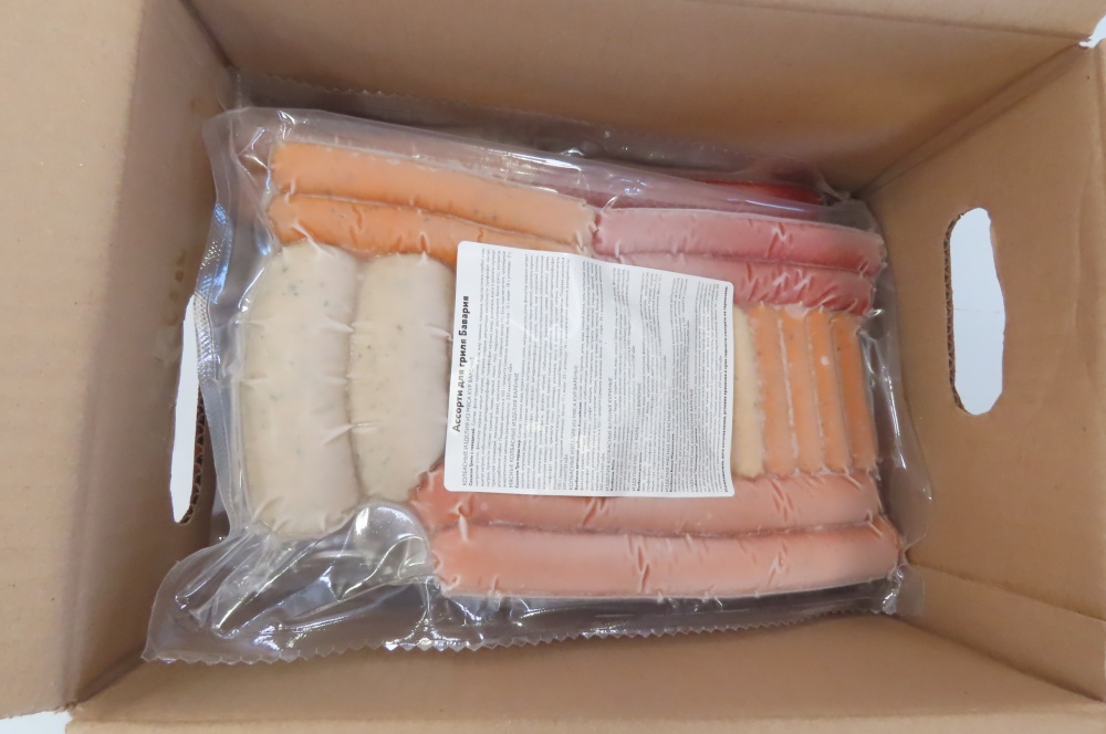 Колбаски Ассорти для гриля Бавария, (вес упаковки  ~ 1 кг), зам, шт 