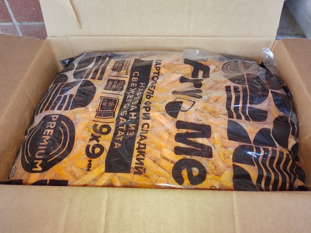 Картофель, фри сладкий из батата, 9x9мм